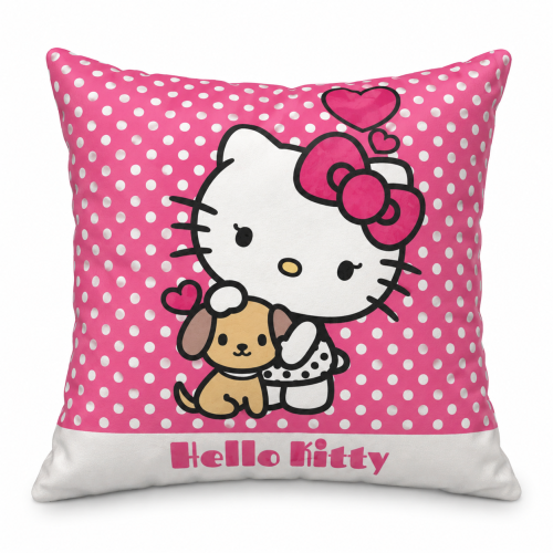Poszewka welurowa DISNEY- Hello Kitty